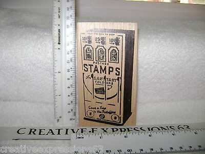 Viva Las Vegas Vintage Stamp Machine Rubber Stamp E/C