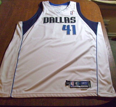 DIRK NOWITZKI #41 DALLAS MAVERICKS GAME ISSUED/WORN WHITE HOME JERSEY 