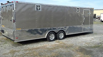 NEW 7X14 TANDEM AXLE ENCLOSED CARGO TRAILER MOTORCYCLE ATV 16ft 14ft 