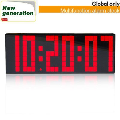 Digital Big Jumbo LED snooze wall desk alarm count down calendar 