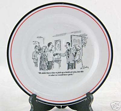 Wine Cartoon Cheese, Desert, Salad Plate Restoration Hardware New 