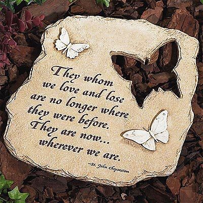 Butterfly Memorial Stepping Stone Garden Cemetery Decor