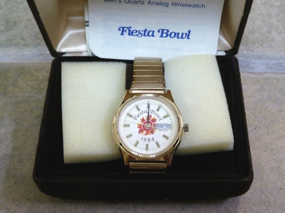 FIESTA BOWL TEAM PLAYER FOOTBALL WATCH   OHIO STATE PITTSBURGH   1984