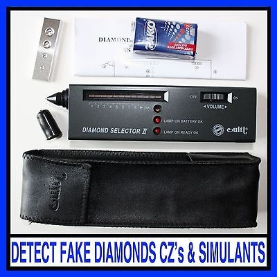 Hand Held Diamond Detector Digital Electronic Electric Gemstone Tester 