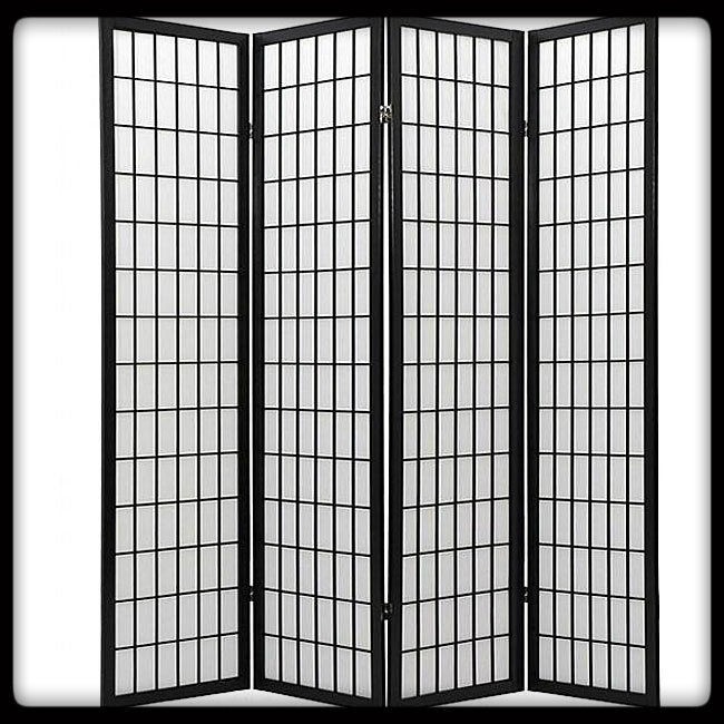 wooden frame 3 4 panels shoji room dividers fas t delivery same day 