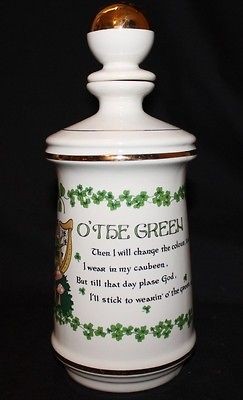 STITZEL WELLER DISTILLERY OTHE GREEN DECANTER 1968 OLD FITZGERALD 