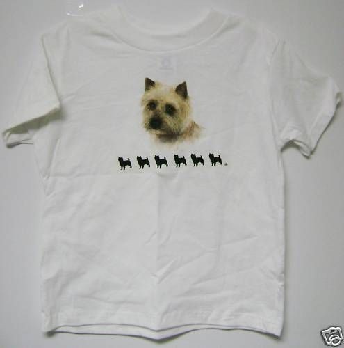 Dog Cairn Terrier Lover T Tee Cotton Shirt Clothes Apparel Silhouette