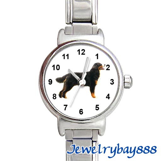 Bernese Mountain Dog Berner 9mm Italian Charms Quartz Movement Wrist 