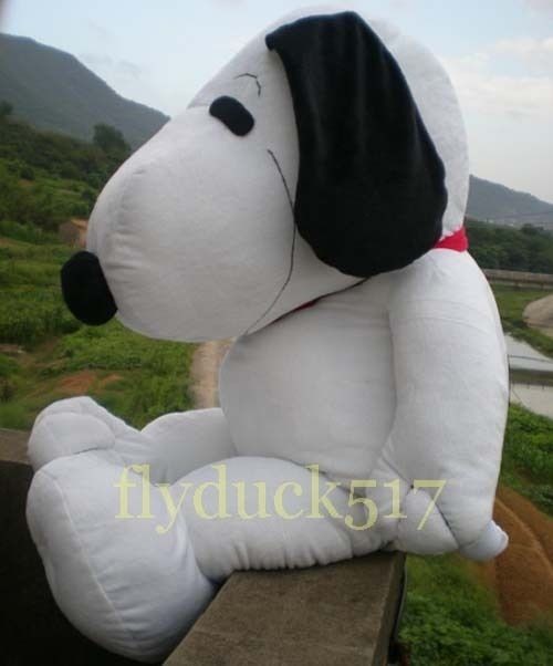 FEET GIANT SNOOPY DOG PUPPY W TIE BIG PLUSH TOY 43