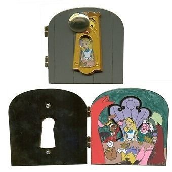 DOORKNOB HInged **JUMBO** ALICE Wonderland DLR Disney Pin LE 250