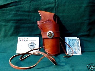 Western Holster Cowboy Holster Fastdraw/Crossdraw Tan CHRISTMAS SALE