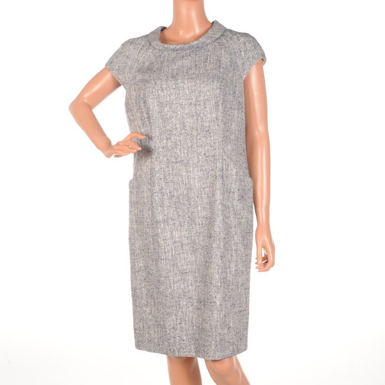 Catherine Walker Grey Tweed Dress UK 12   Made in England. Highly 