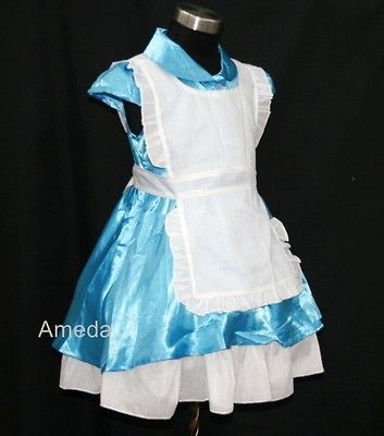 HALLOWEEN ALICE IN WONDERLAND DRESS UP FANCY BIRTHDAY PARTY COSTUME 