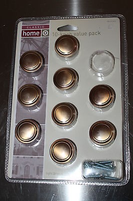 NEW Light bronze round knob pulls for kitchen cabinet, dresser, desk 