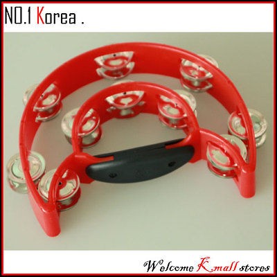 red 40jingles half moon tambourine percussion drum Roger SOUND KMALL