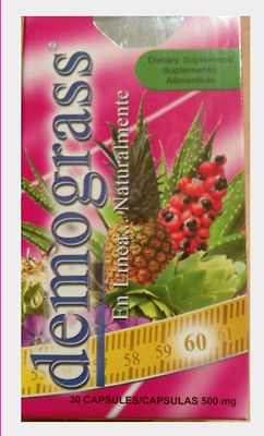 Demograss 2 BOXES Weight loss Natural 30 Capsules burn fat FREE 