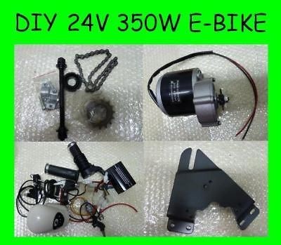 24v 350w Mini Electric Bicycle Kit Scooter Brush Motor Engine Charger 