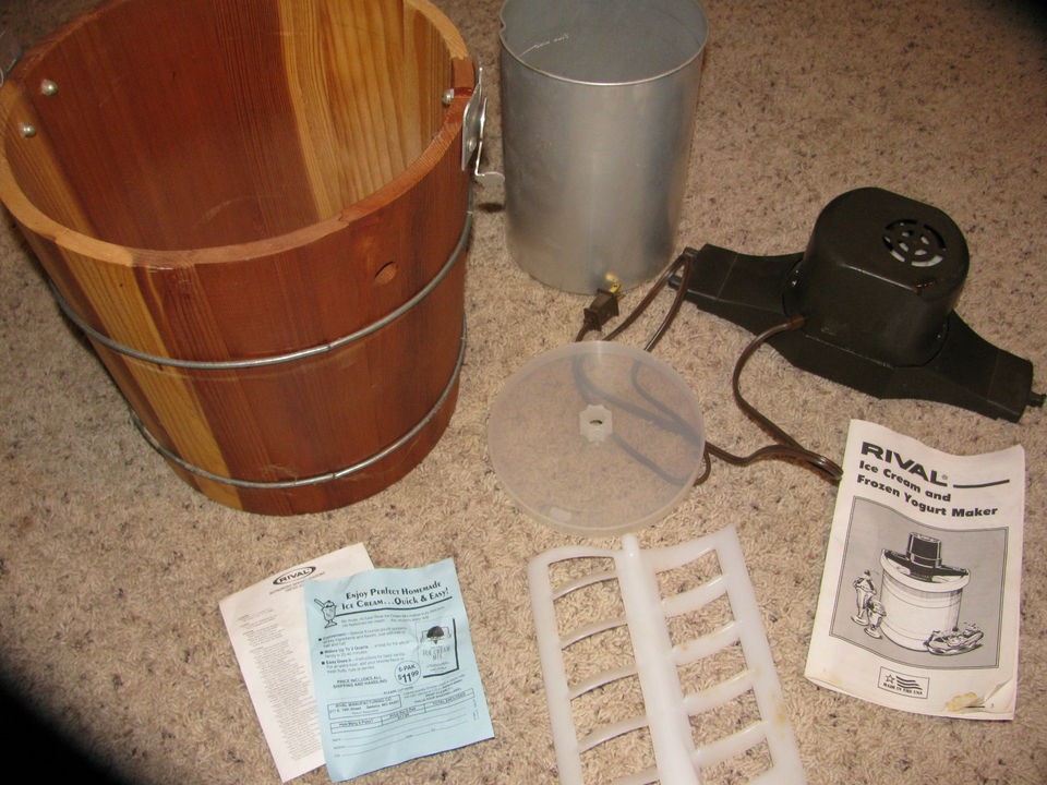 wooden ice cream maker in Ice Cream Makers