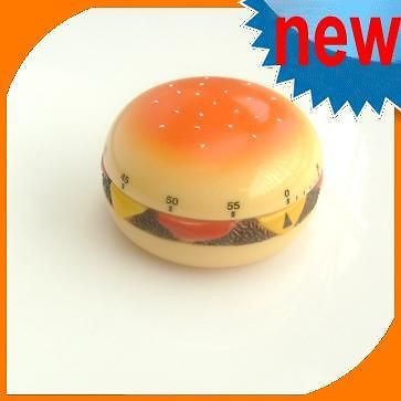 New Hamburger Timer Hair Color RESIN KITCHEN Chef Cooker Alarm 60 