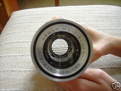   Multiscope 3.75   6.25 f3.5 Lens Argus President slide Projector