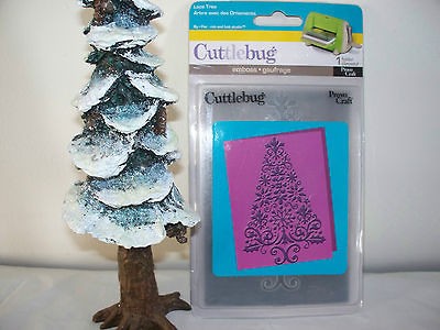 Lace Tree Embossing Folder by Cuttlebug   Mint Condition   RARE 
