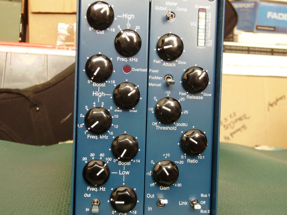 Tube Tech CM 1A Tube Compressor & EM 1A Equalizer in an RM 2 enclosure