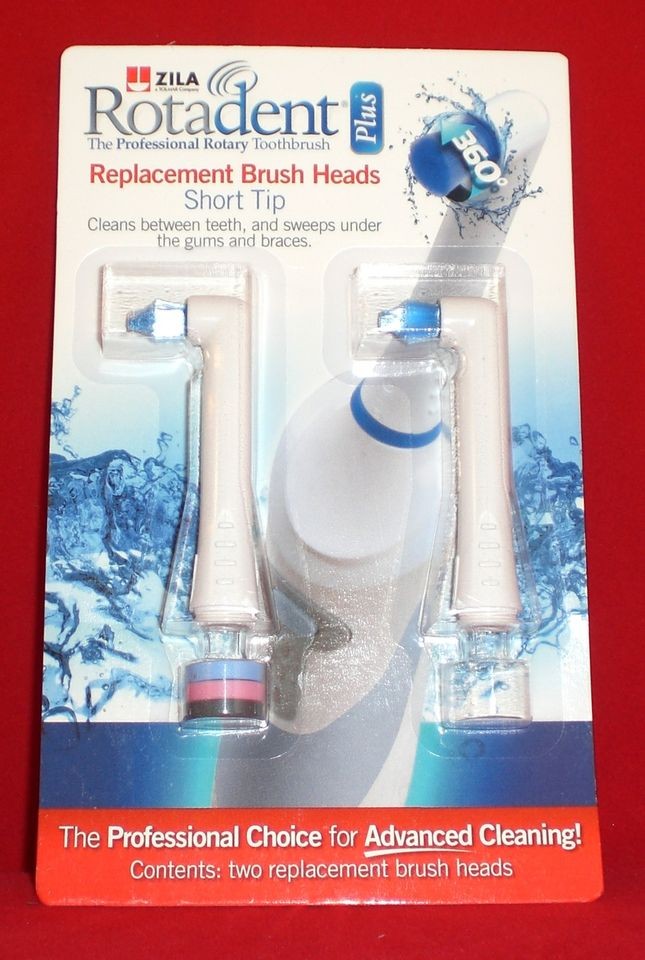 Rotadent PLUS   Brush heads   SHORT POINTY TIP   2 pack FREE SHIP