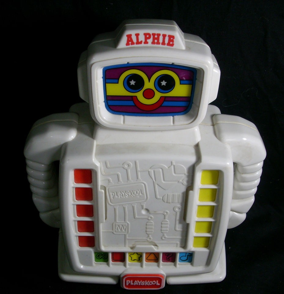   ALPHIE PLAYSKOOL LIGHTS UP SOUND LEARNING TOY SPEAKS TALKS RARE HTF