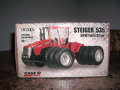 64 ERTL 2010 FARM SHOW CASE IH STEIGER 535 4 WHEEL DRIVE WITH 