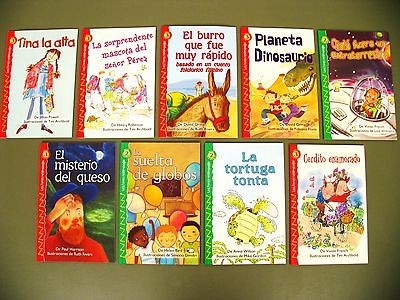 In Spanish lot 9 early readers Learn to Read level 2 & 3 kids books 