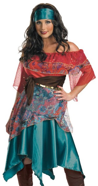 Bohemian Gypsy Fortune Teller Adult Halloween Costume