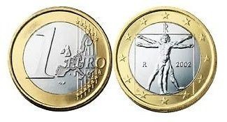 DA Vinci Masterpiece on 2002 Italian Euro Coin UNC