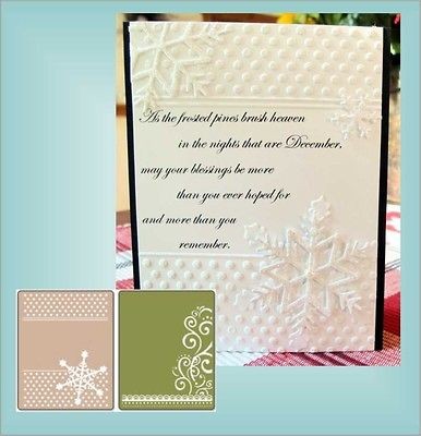 Snowflake and Flourish embossing Folders Set 656973 by Sizzix for all 