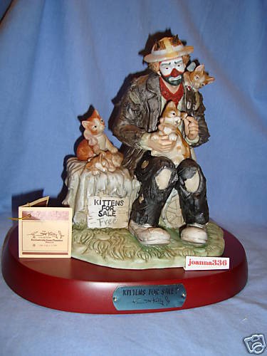 EMMETT KELLY~ JR.KITTENS FOR SALE~ HAND SIGNED 1994 LTD