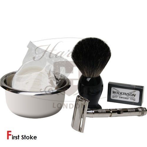   Starter Kit With Parker 90R safety razor,Shaving Brush ,Soap Bowl