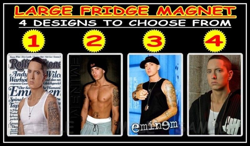 EMINEM MARSHALL MATHERS f82m LARGE FRIDGE MAGNET CHOICE OF 4