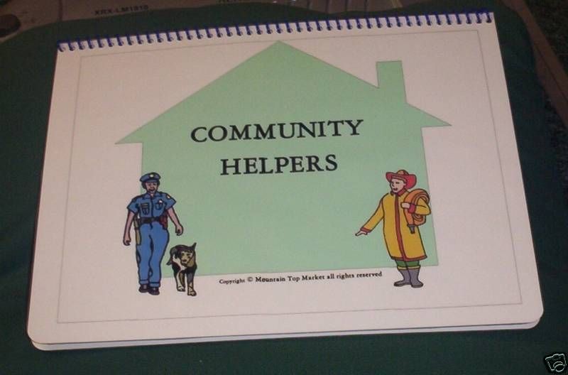 COMMUNITY HELPERS DIGITAL FILE FOLDER AUTISM PECS GAME