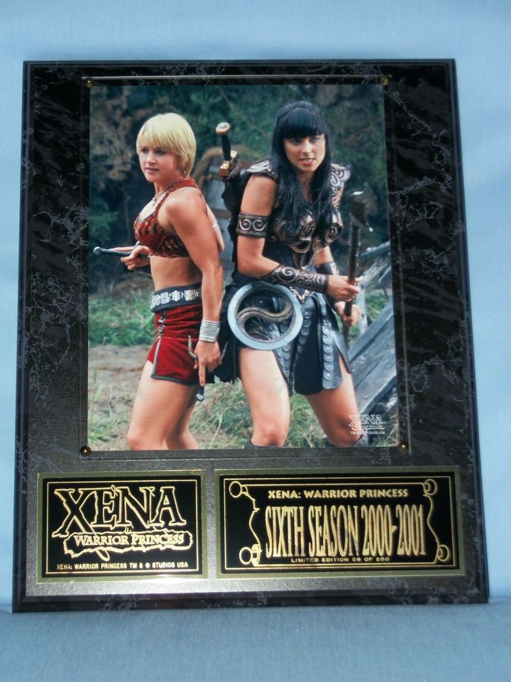 XENA LIMITED EDITION SEASON SIX PLAQUE