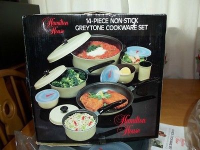 Vintage Hamilon House 14 piece Non Stick Cookware set pots and pans