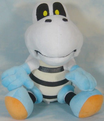 Newly listed new super mario bros dry bones 9 soft plush doll toy