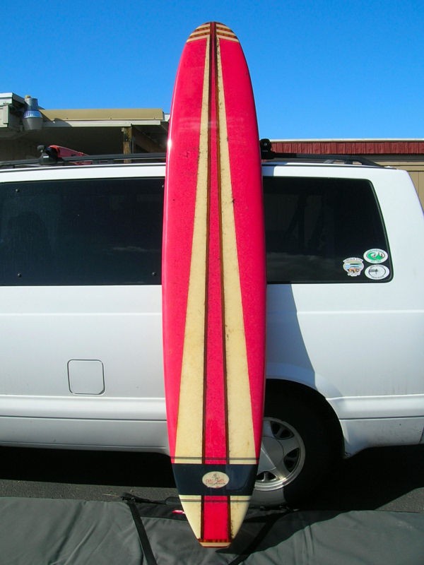 Vintage GREG NOLL rare colored foam 1960s surfboard surfing longboard 