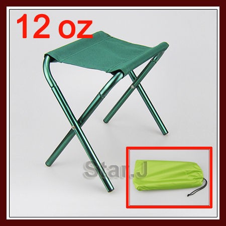   Aluminum Folding Stool Outdoor Camping Fishing Picnic Chair w/bag