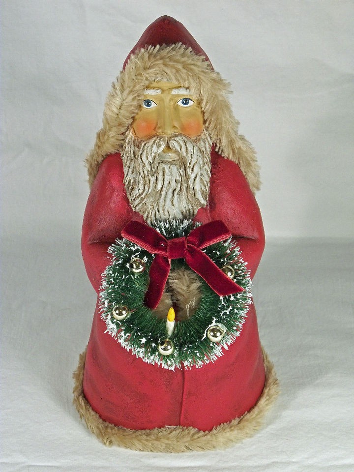   Folk Art Santa Figurine Light of Mine 22188 by David NIB 2011