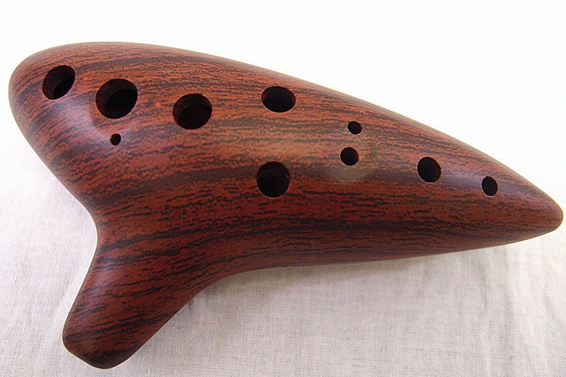 New Wood Grain(1) 12 Holes Ocarina Flute + Free U.S Shipping