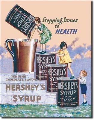 Hersheys Syrup Metal / Tin Sign 12.5 x 16 (#754)