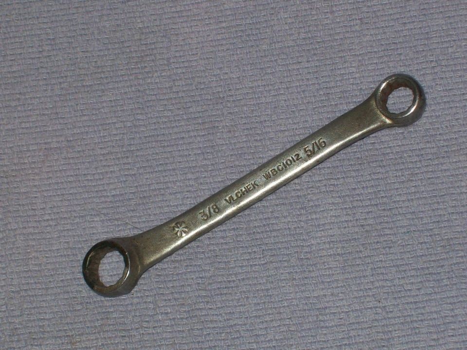 ANTIQUE VINTAGE TOOLS WRENCH VLCHEK #24 WBC1012 BOX 12 POINT 3/8 & 5 