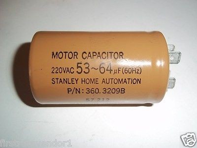 STANLEY GARAGE DOOR OPENER MOTOR CAPACITOR