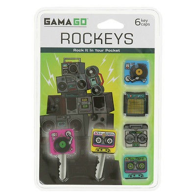 Gama Go Rockeys Silicone Rockin Key Caps / Covers / Toppers   6pk