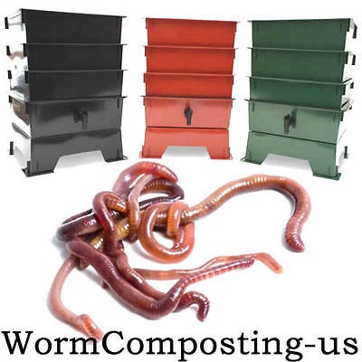 NEW WORM FACTORY KITCHEN COMPOST BIN 7 TRAY   WORM FARM