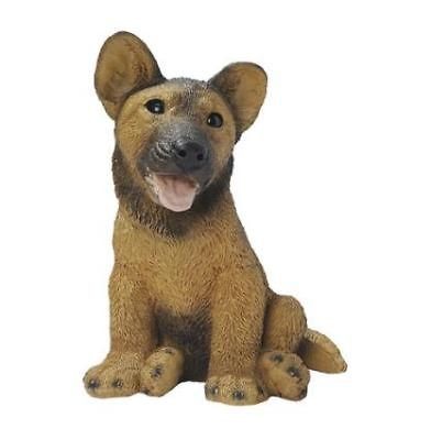 German Shepherd Puppy Dog Statue Home Garden Sculpture